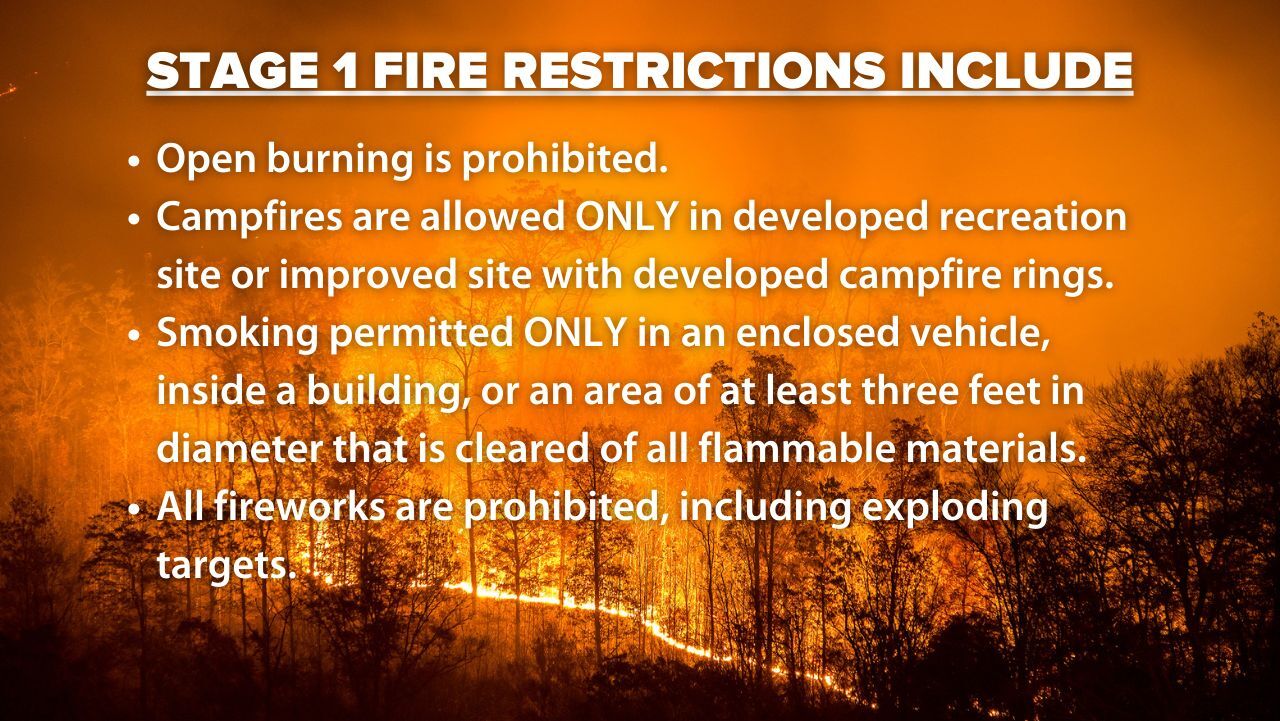 State One Fire Restrictions