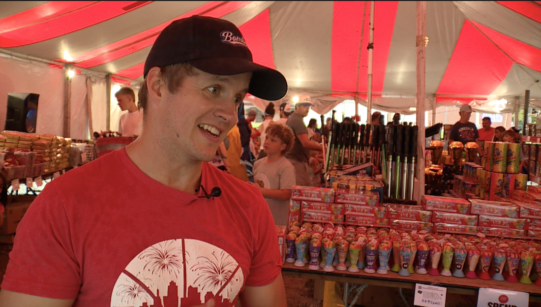 Christian Jones, president of Pat Riot Fireworks