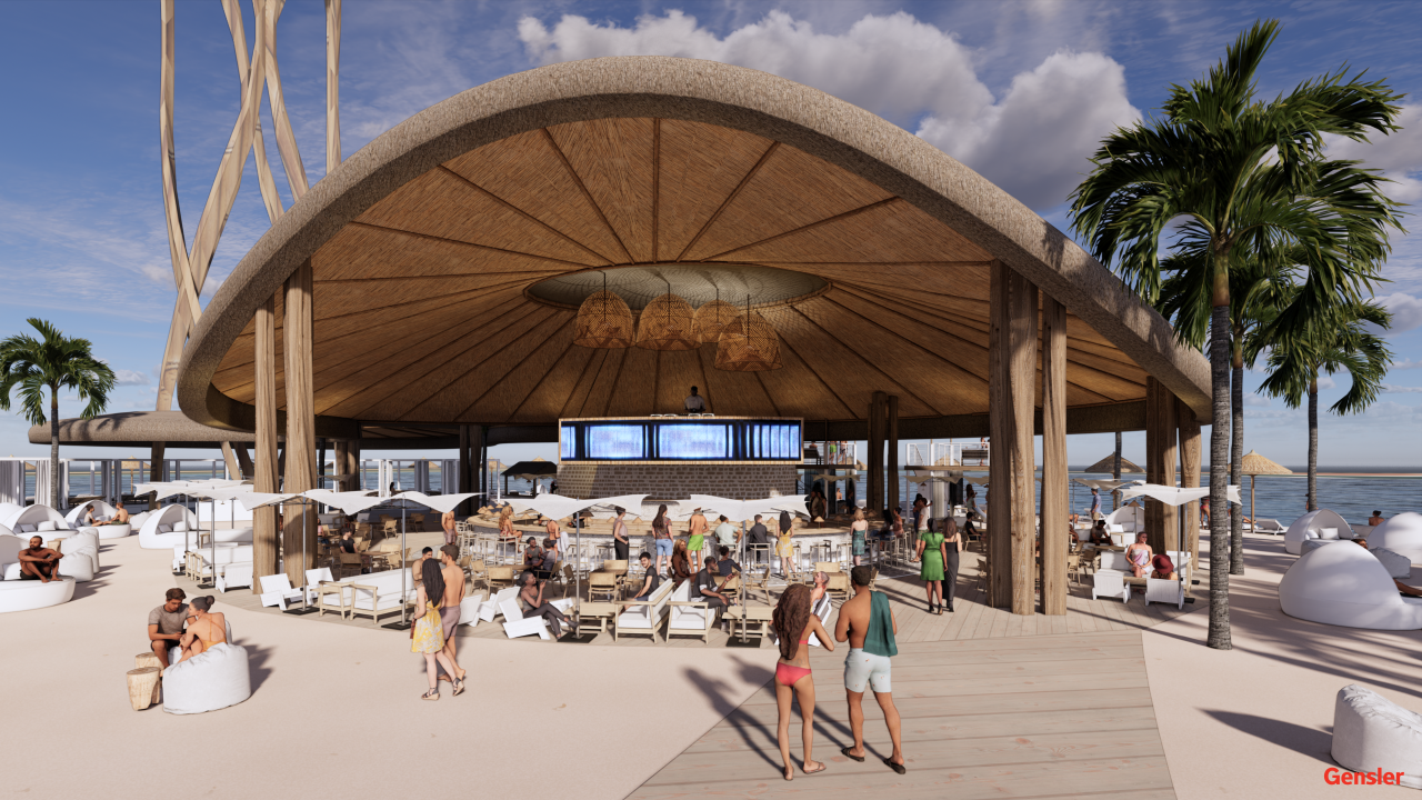 VAI Resort: rendering at Konos- DJ Bar.