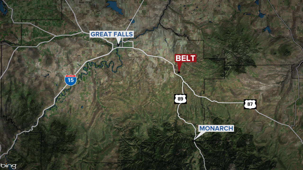 Belt Montana map
