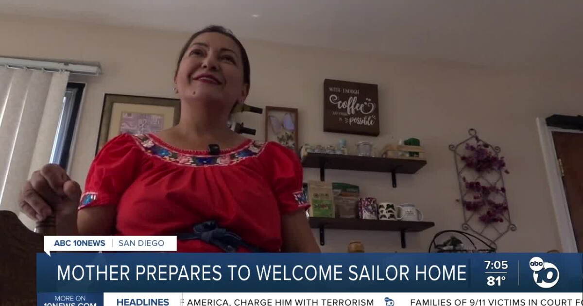 National City mother prepares special welcome home for son aboard USS Abraham Lincoln