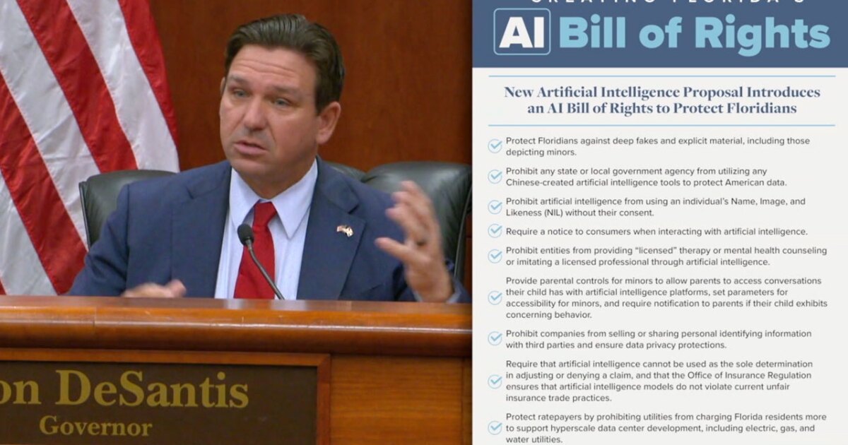 Gov. Ron DeSantis warns state can't wait on Washington as AI bill stalls in Florida House