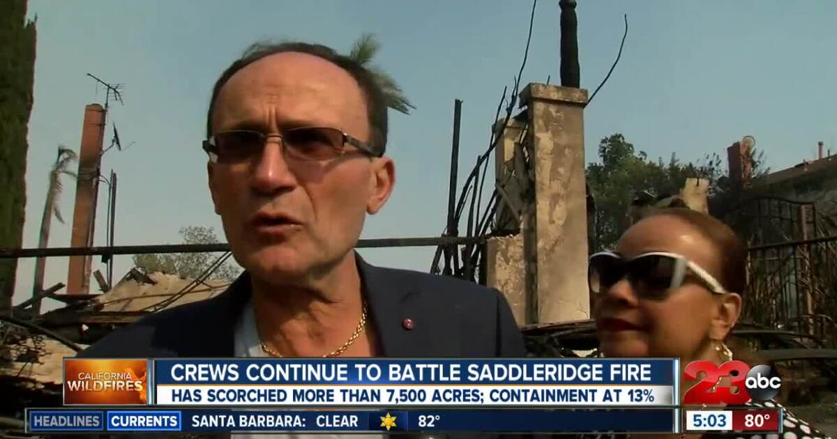 Daddy Ridge Fire Man loses home to Saddleridge Fire