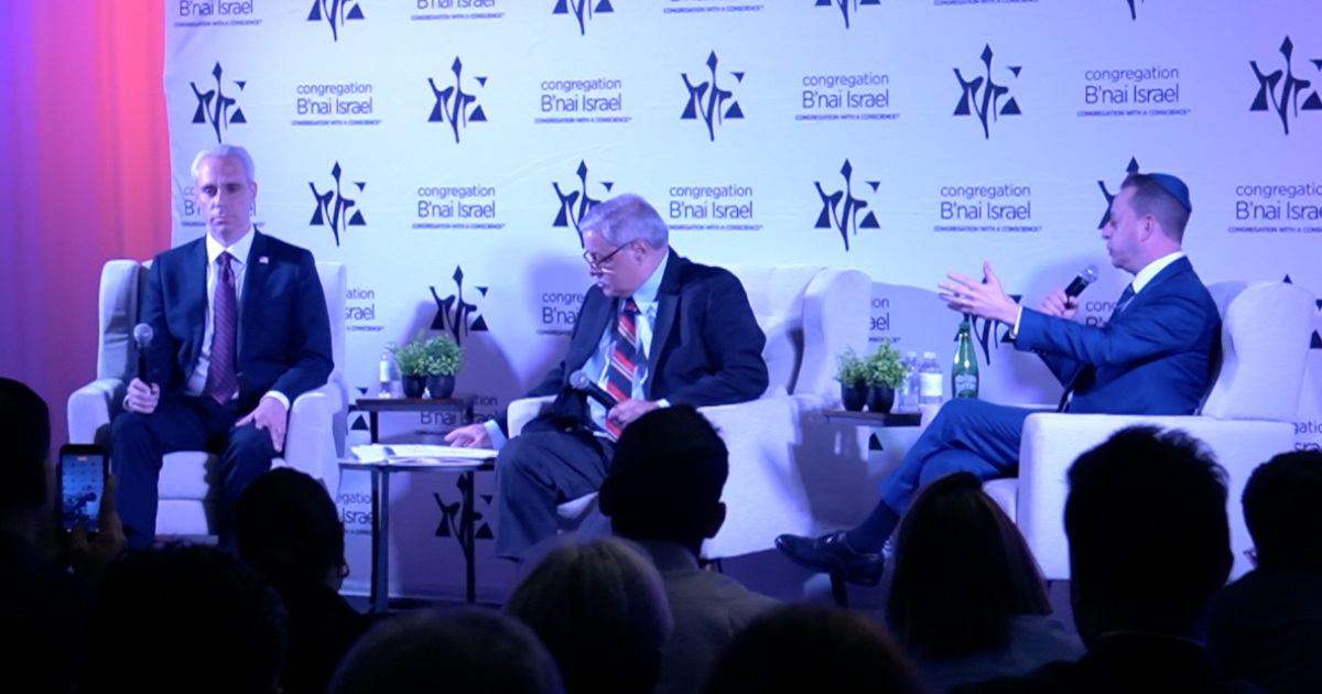 Moskowitz and Singer Debate Israel and Economic Issues at Congressional Forum in Boca Raton
