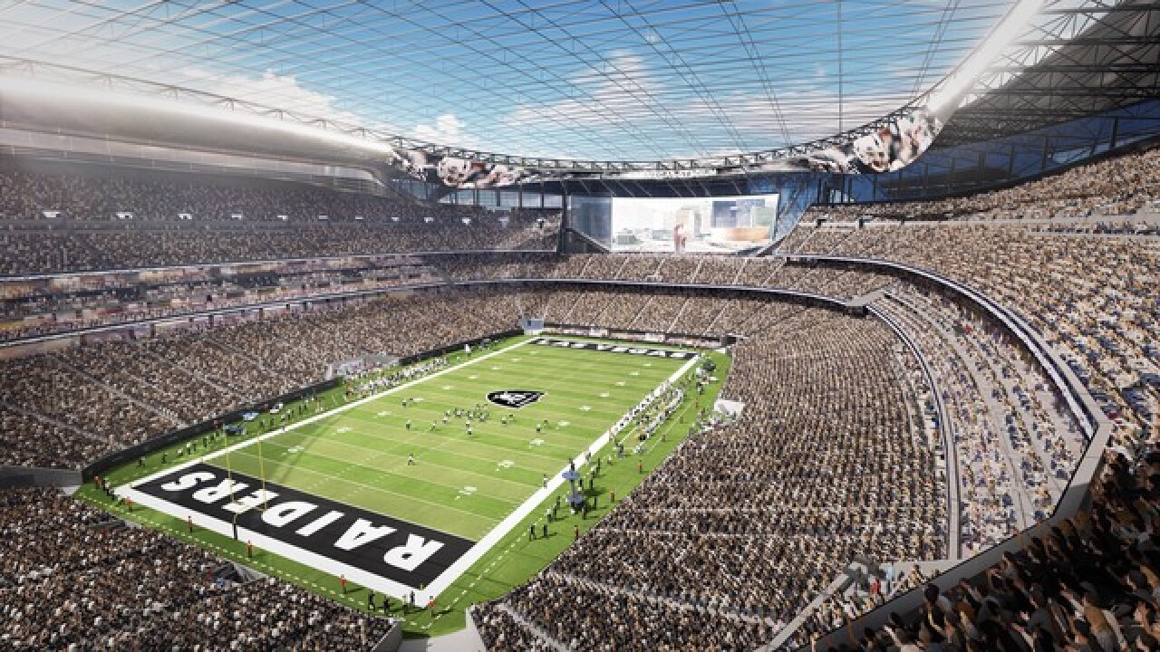 Raiders break ground on new Las Vegas stadium
