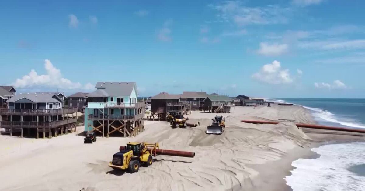 Dare County pumps sand onto eroding OBX beaches in $50M project
