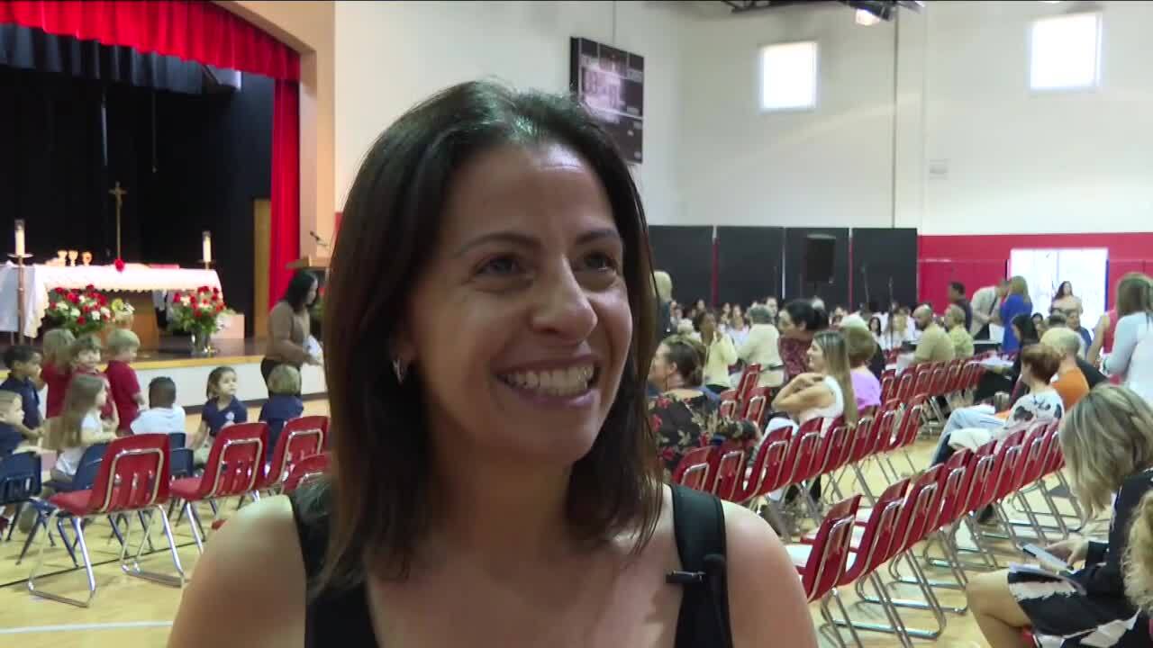 Laura Romanello, sent 2 kids to St. Ann Catholic School and has another in 8th grade