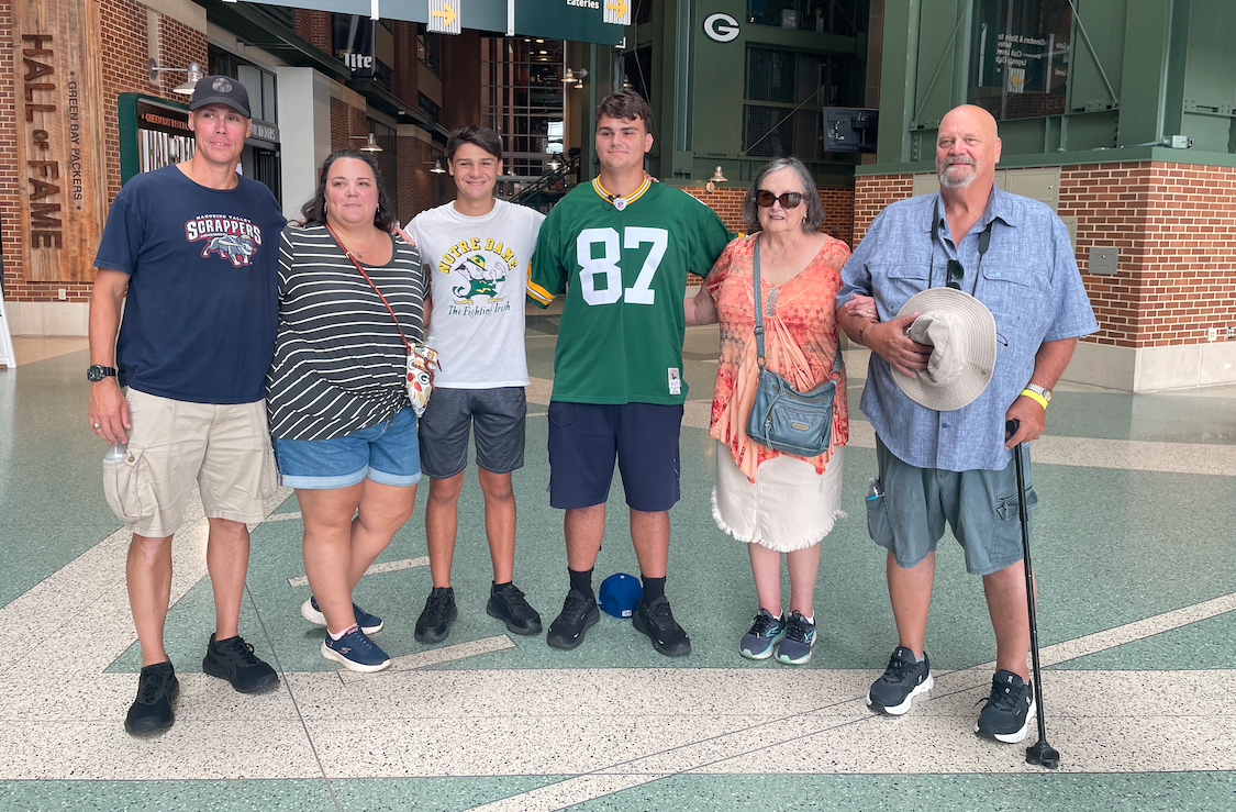 Aiden Paes, and his family