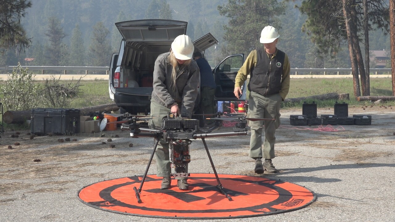 Preparing the drone for flight