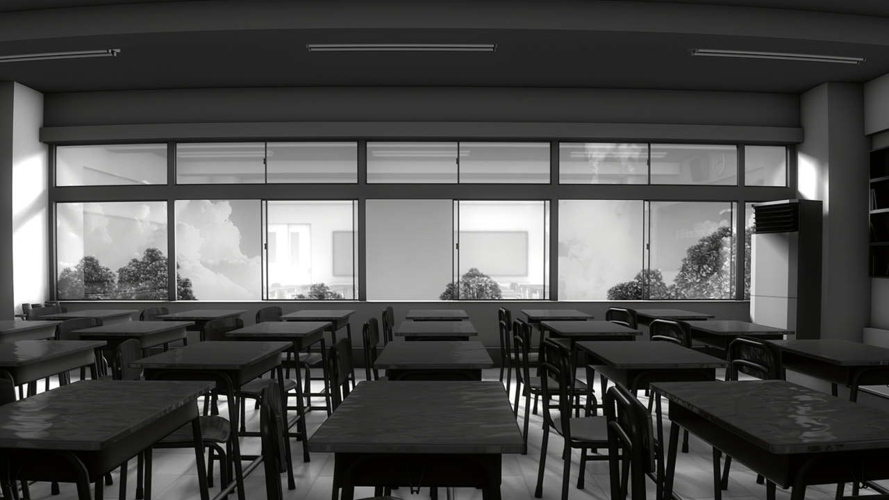closed school classroom