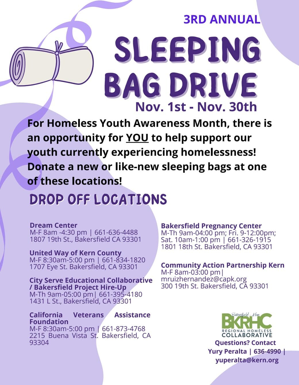 Sleeping Bag Drive at the Dream Center