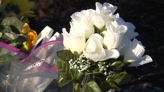 A memorial was placed along Seabranch Boulevard in Martin County on Jan. 4, 2026, a day after a 20-year-old was killed in a crash.
