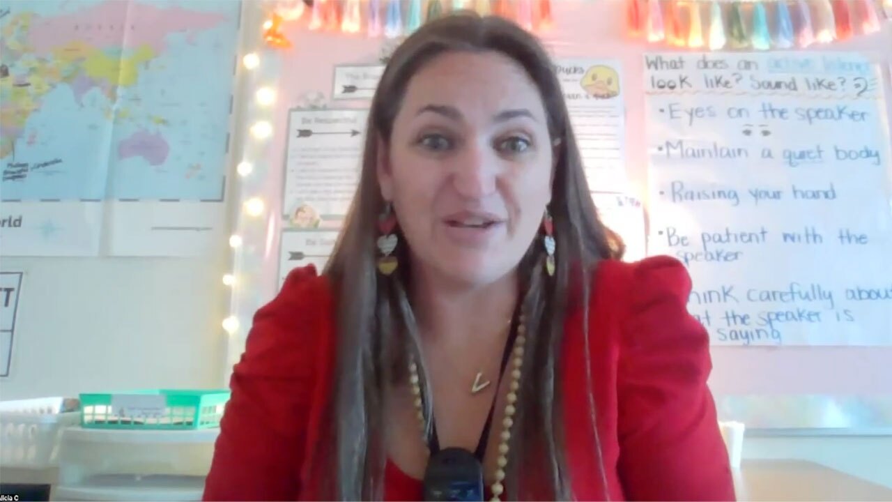 Alicia Carr, a third-grade teacher at Jupiter Elementary School, spoke to WPTV reporter Christy Waite about the struggles of living on the current teacher pay in Palm Beach County.