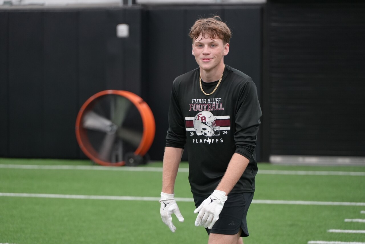 Flour Bluff's Ransom Watson at the KRIS Super 6 Showcase