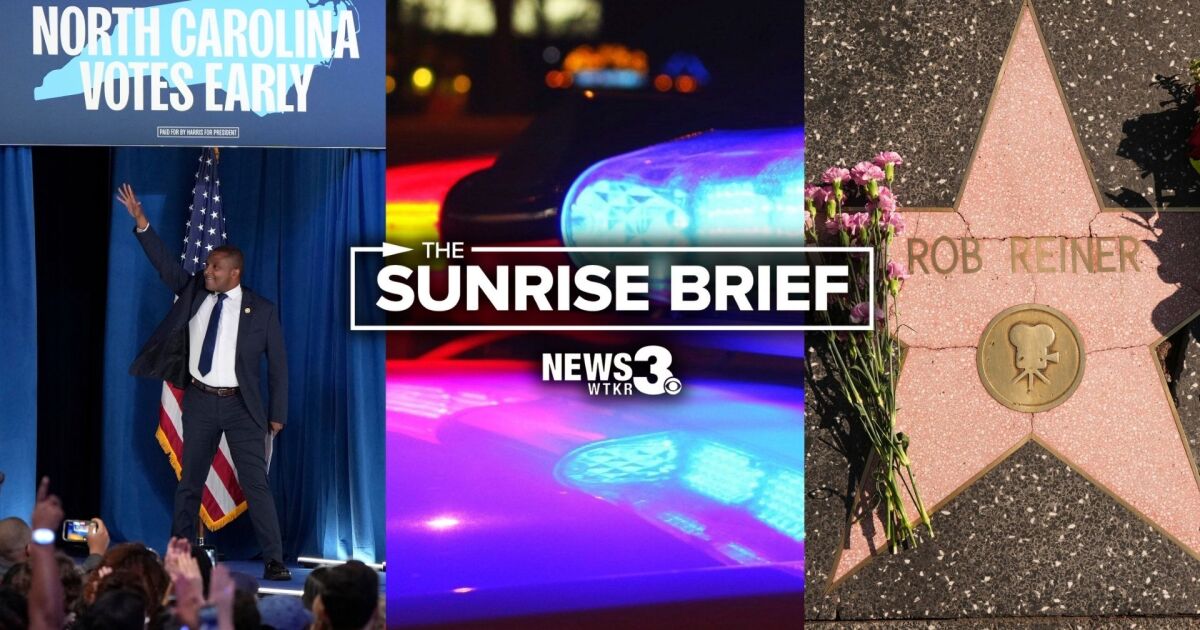 NC congressional race, Chesapeake pool hall shooting, Nick Reiner arrested: Sunrise Brief