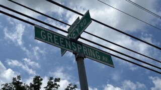 Greenspring Ave sign