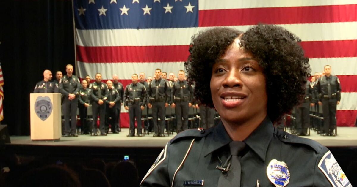 North Las Vegas police welcome largest graduating class, including 4 born and raised in the city