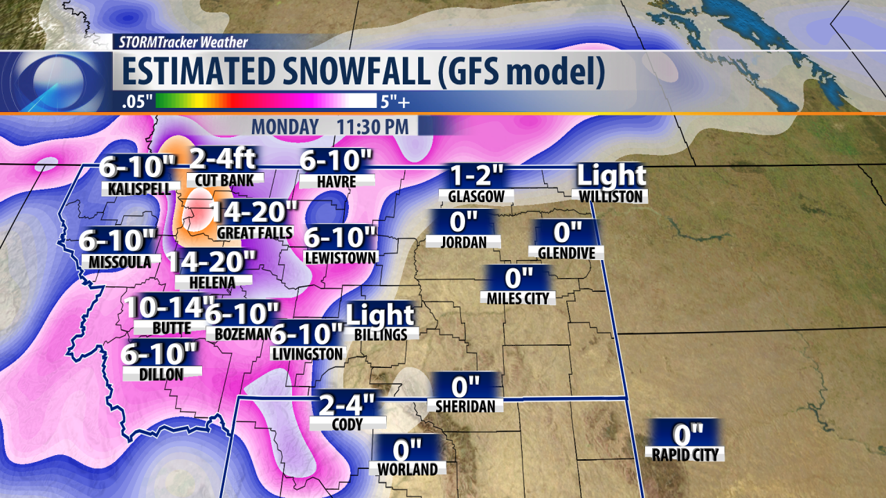 Q2 Weather Anatomy of an epic Montana snow storm