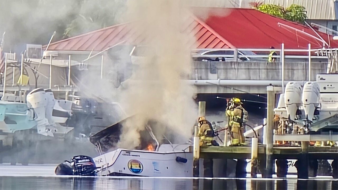 Boat explosion aftermath