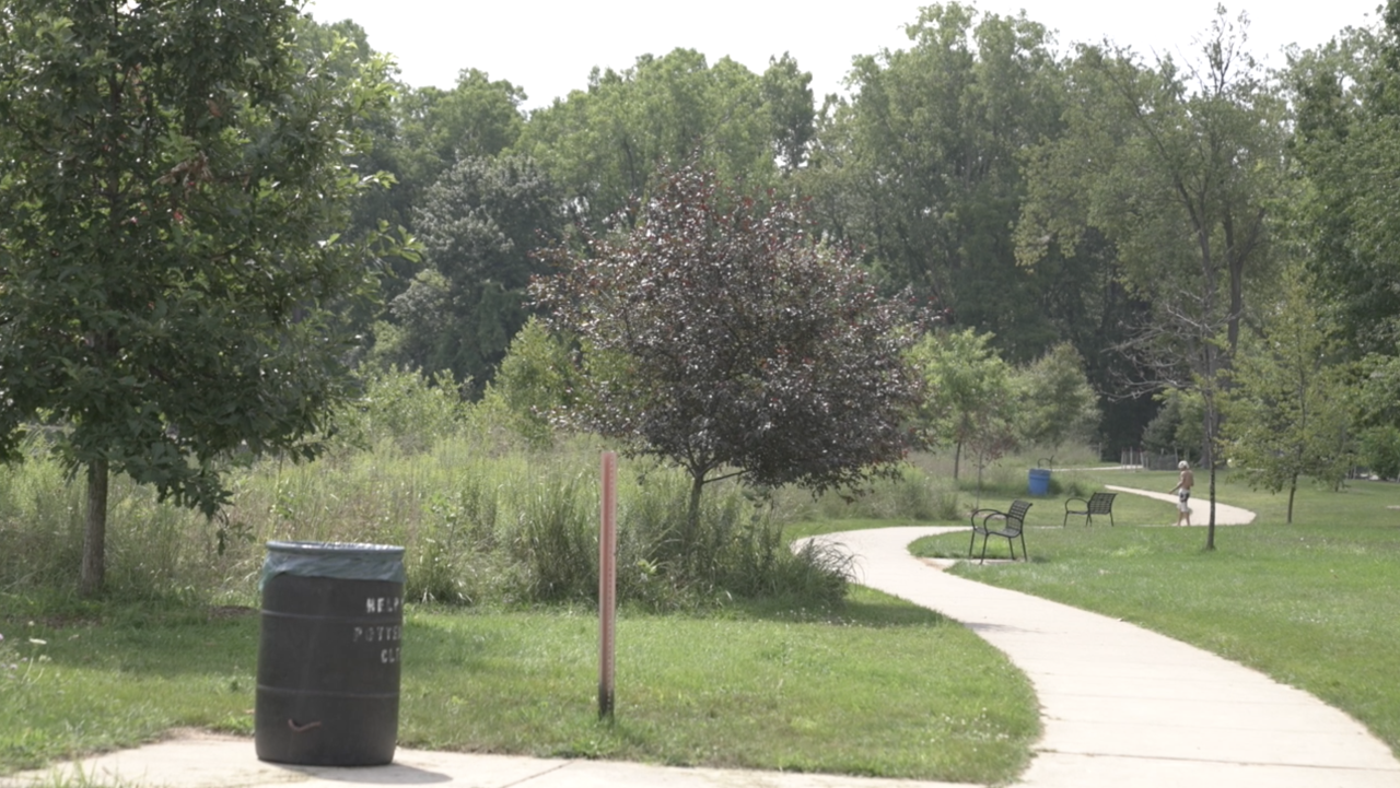 A portion of the trail near Crego Park