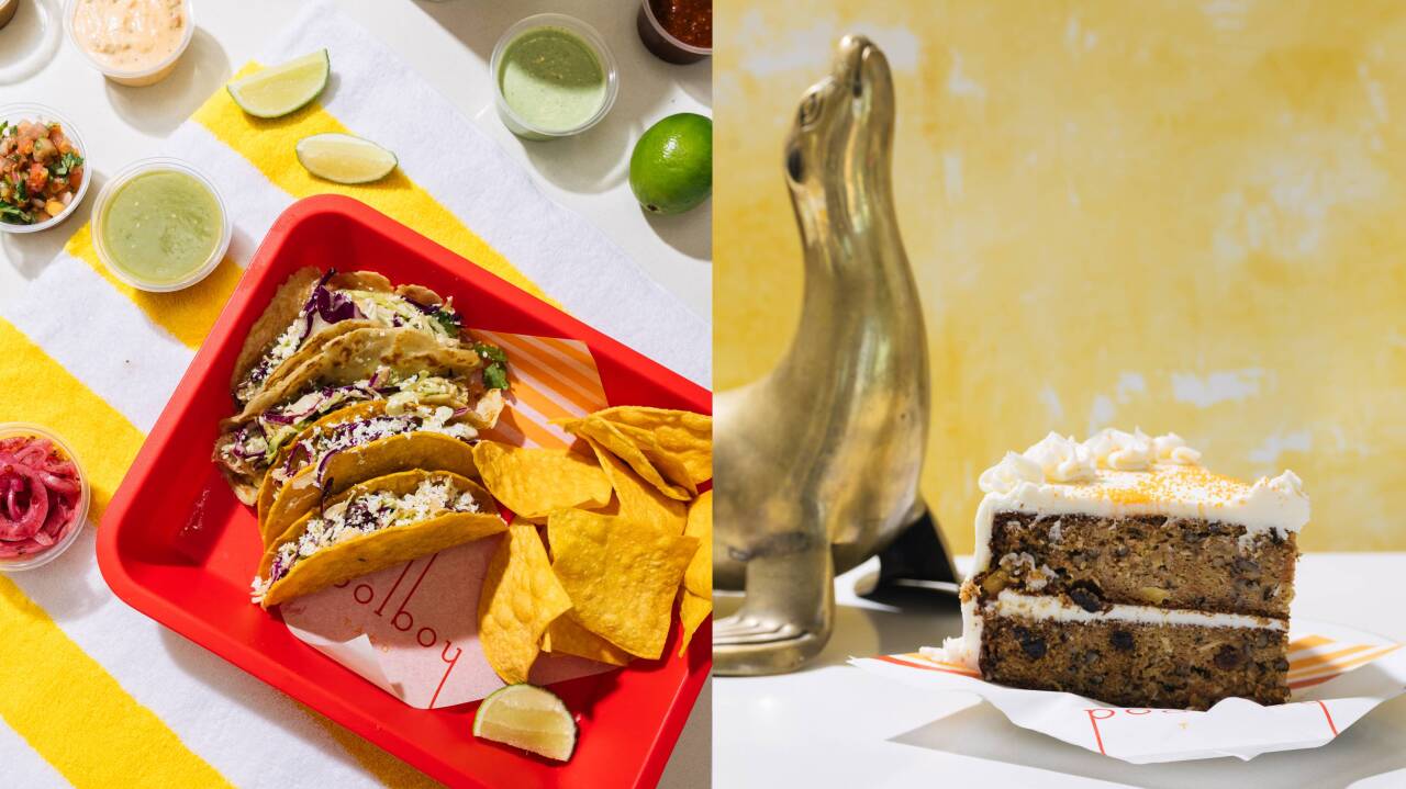 Menu items at 'Poolboy Taco' in Phoenix.