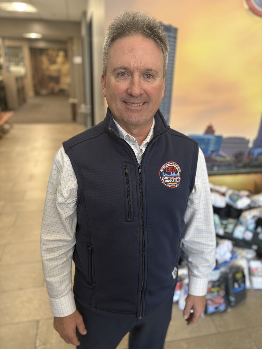 John Jacobs, business manager for IBEW Local 494