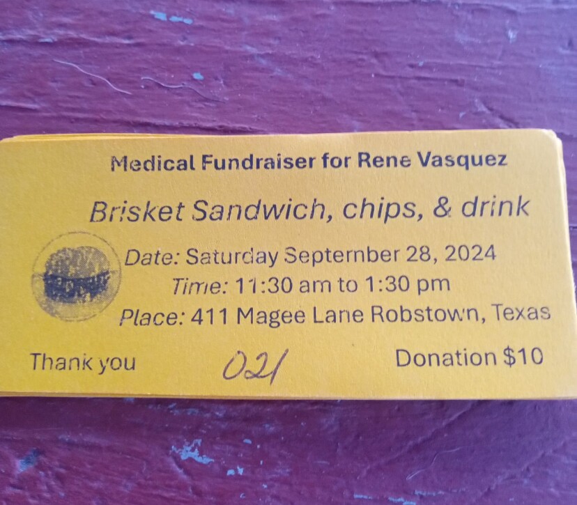 Fundraiser for Rene Vasquez