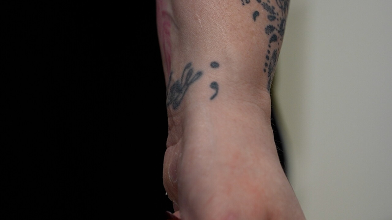 Semicolon tattoo