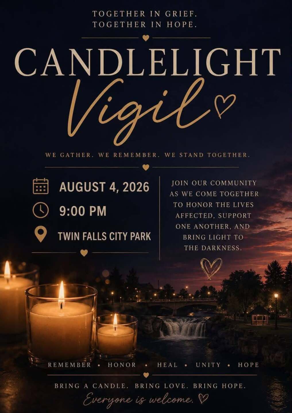 Twin Falls Candlelight Vigil