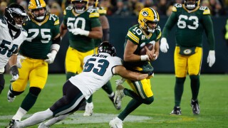 Eagles Packers Football