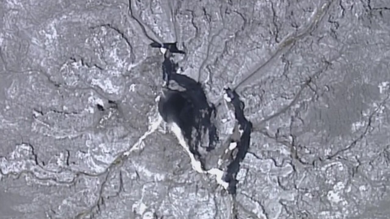 PHOTOS: Massive sinkhole at Mosaic facility