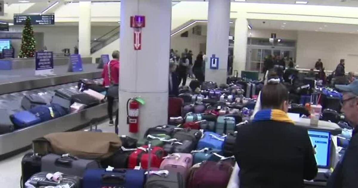 Weather delays affect air travel as millions take to the skies for the holidays Weather delays affect air travel as millions take to the skies for the holidays