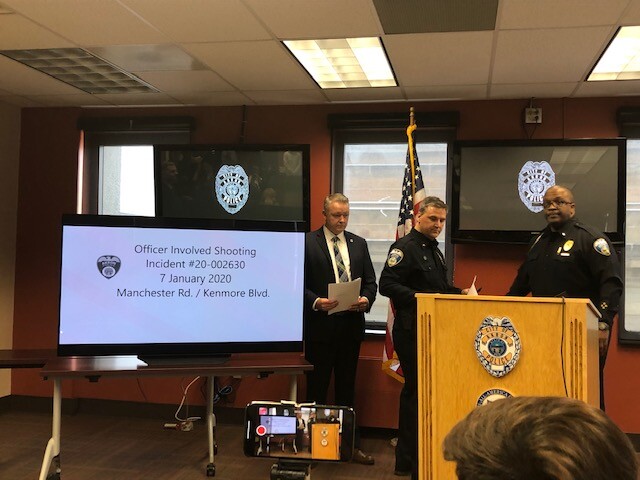 Akron police during news conference.