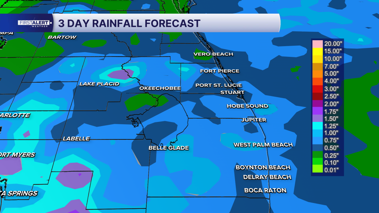 Rain totals Sept. 14, 2026