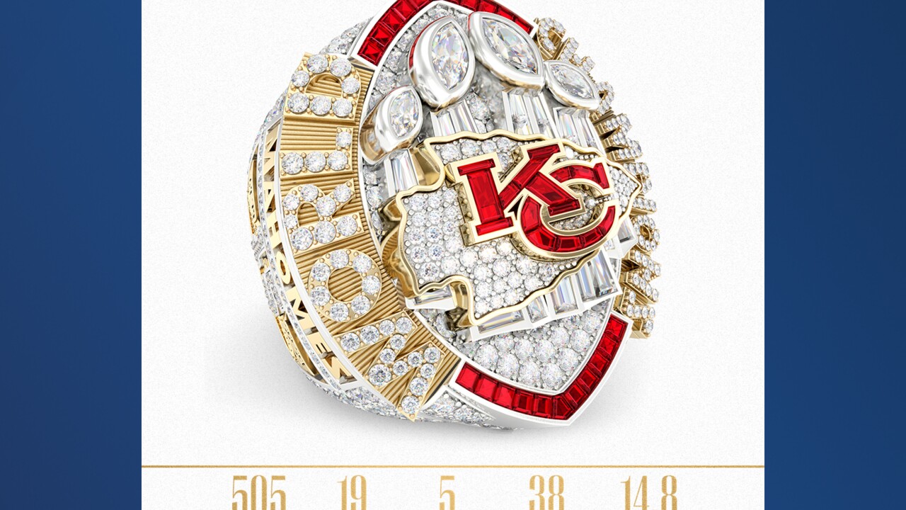 Chiefs receive championship bling to commemorate Super Bowl LVIII victory