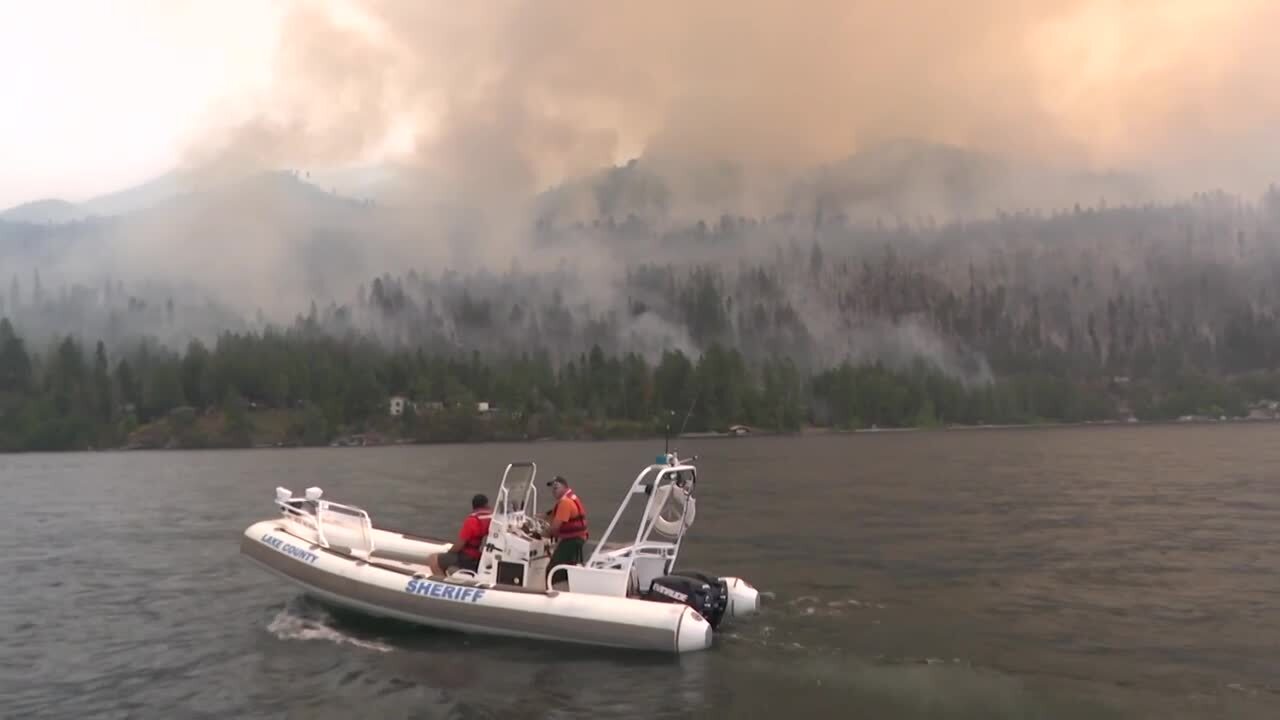 Boulder Fire Flathead Lake