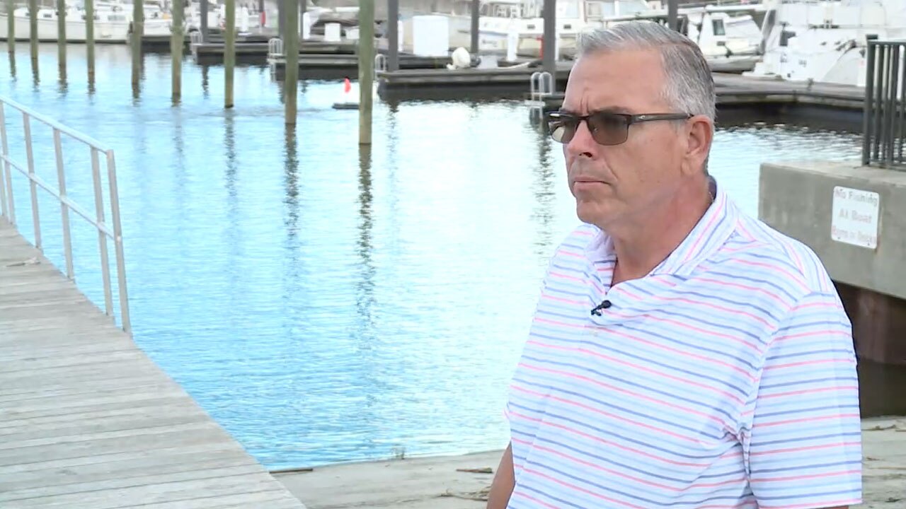 Pahokee City Manager Greg Thompson speaks about health alert issued for marina on Sept. 13, 2021