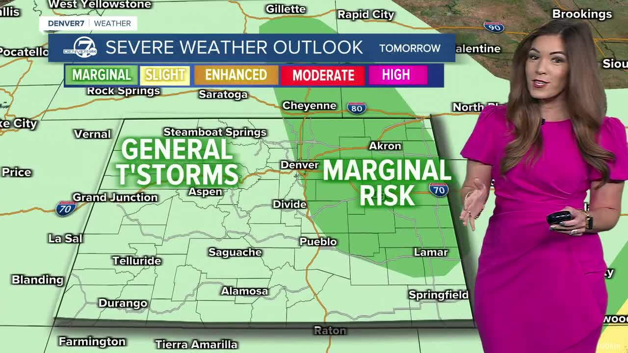 Evening storms in Denver metro; severe storms possible Saturday afternoon