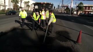 'I've just never seen potholes like this': Local says potholes along 215 are a safety hazard