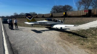 plane lands miami county.JPG