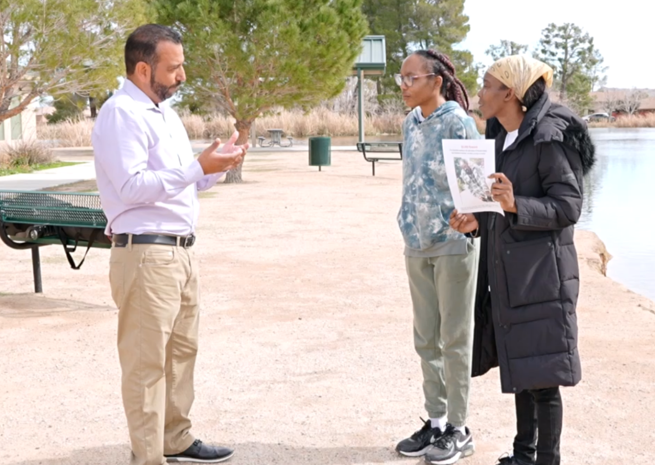 Neighborhood News Reporter Steve Virgen Interviewing Missing Man's Sisters, Delana & Crystal