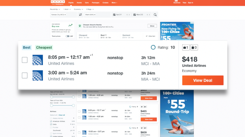 Flight deal