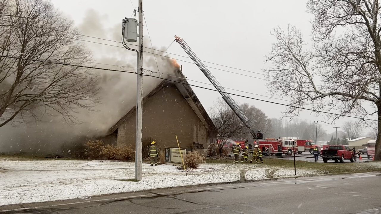 Fire at First Reformed Church in Ravenna