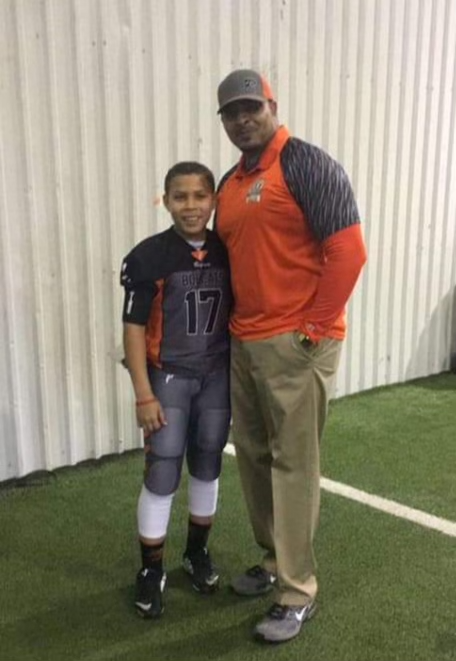 Jordan King with father James