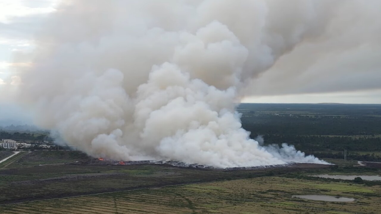 The Glades Mulch Fire, burning near Range Line Road and Glades Cut Off Road in western St. Lucie County, on Aug. 25, 2022.jpg