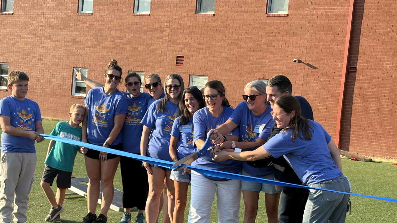Shayne Elementary gets new turf field after community raises $70K