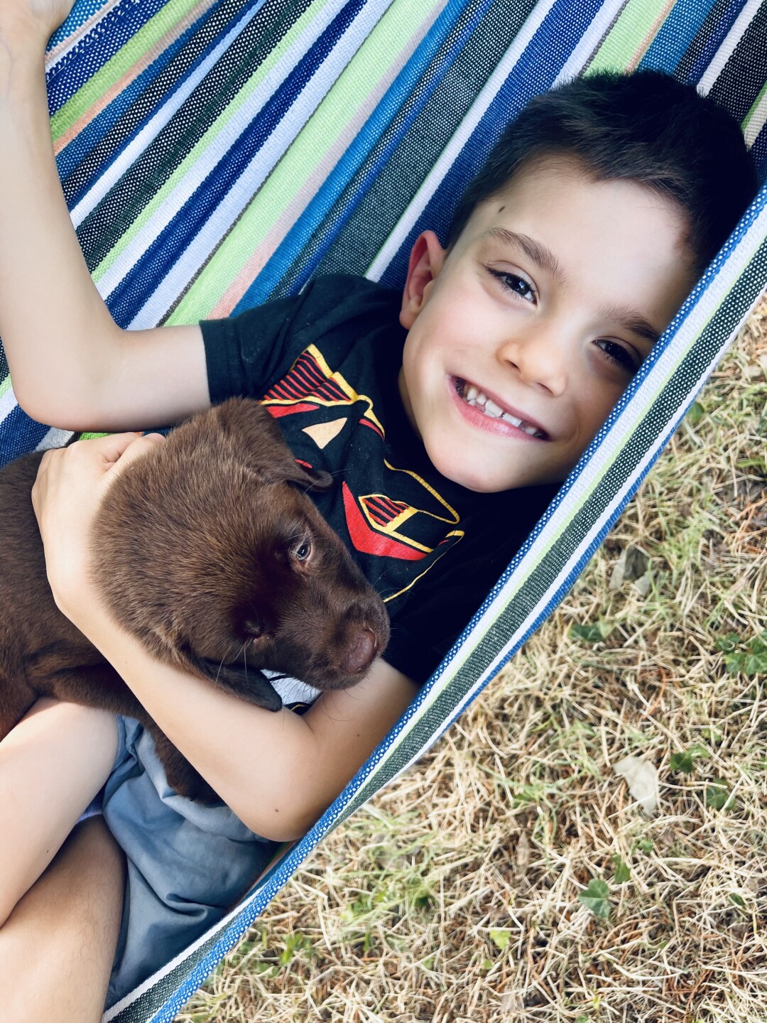 Ari and Rocket chilling