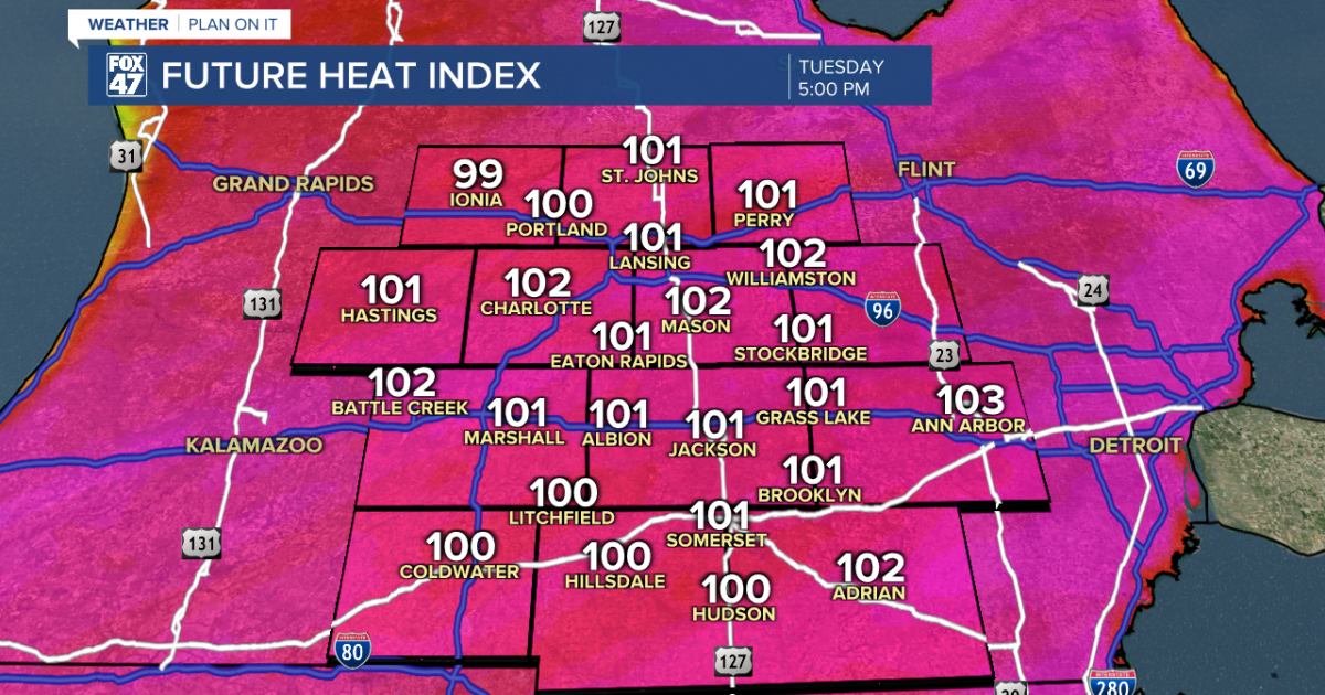 Extreme Heat Warning in effect for Mid-Michigan through Thursday