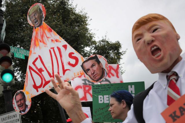 Photos: Protesters gather to oppose Kavanaugh confirmation