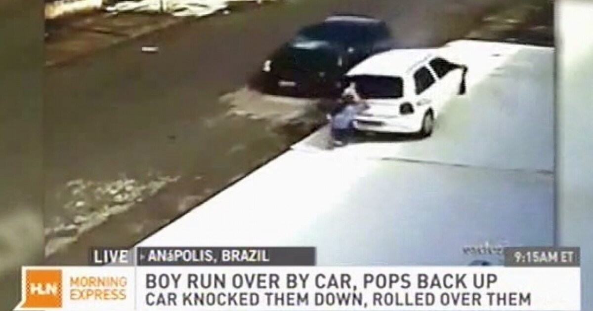 Boy Run Over By Car Gets Right Back Up